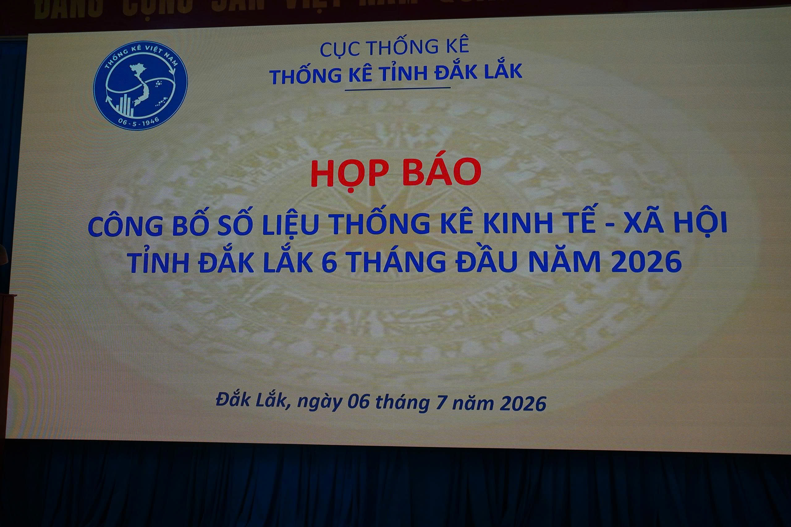 Thống kê tỉnh tổ chức họp báo công bố số liệu thống kê kinh tế - xã hội  6 tháng đầu năm 2026